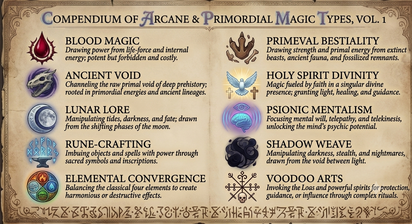 Aethel Magic Types Vol.1