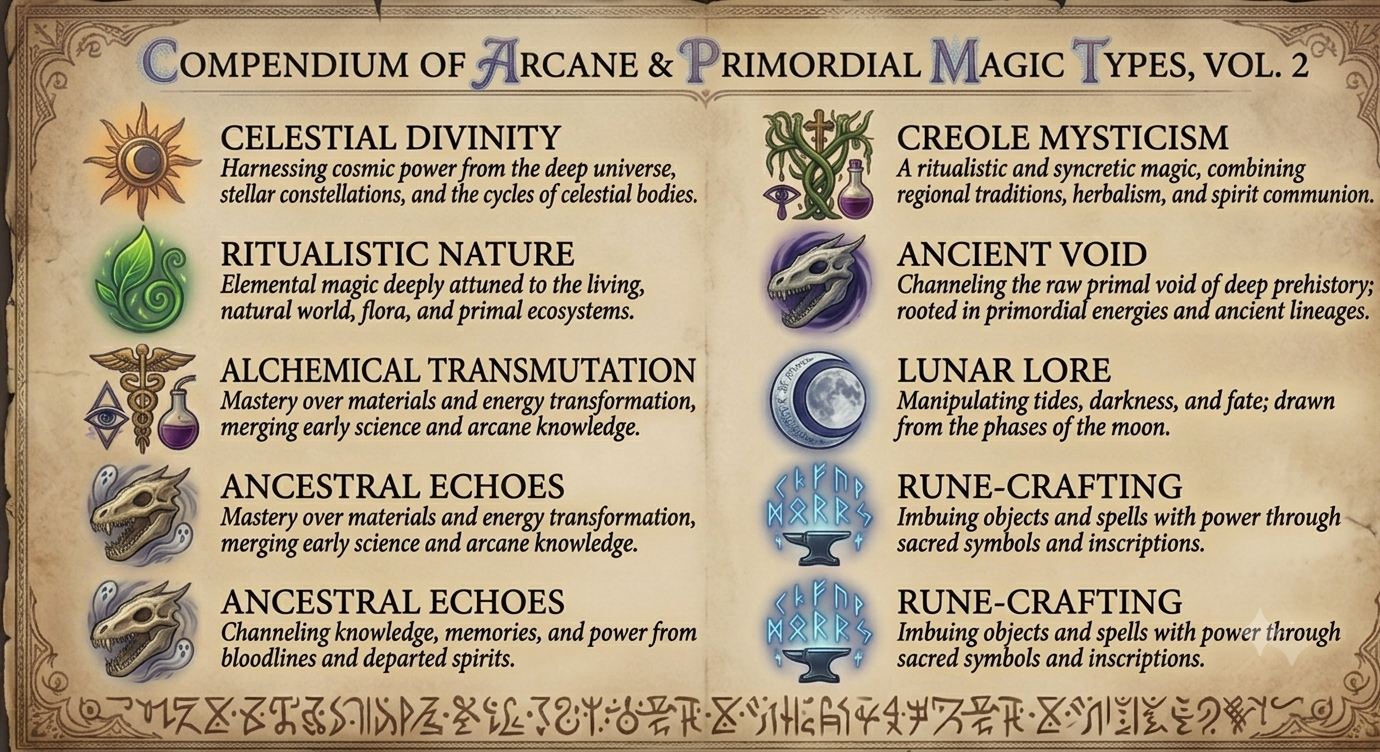 Aethel Magic Types Vol.2
